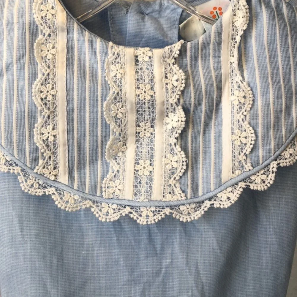 Vintage 80s Peaches 'N Cream kids dress spring summer Easter